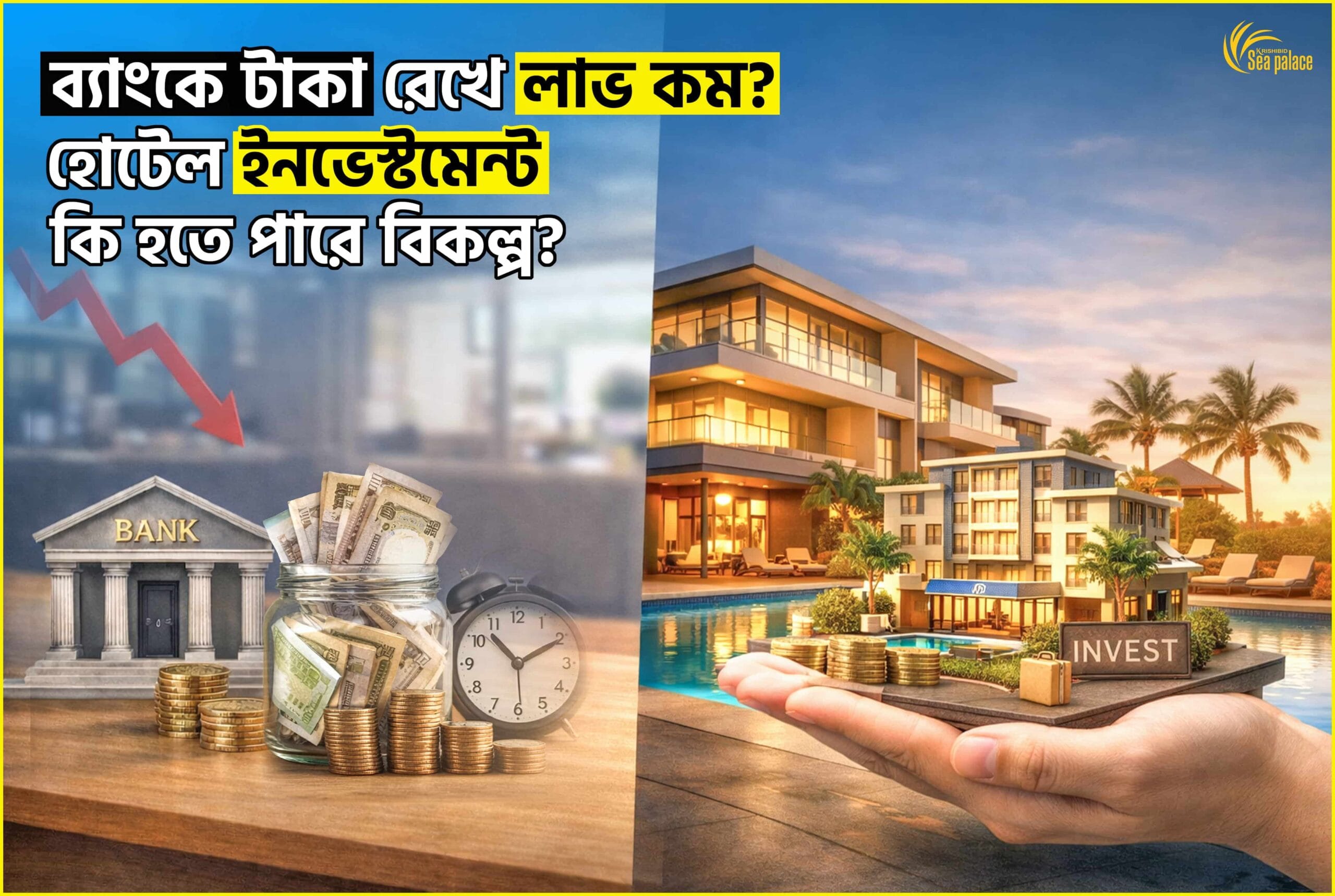 Krishibid Sea Palace ব্যাংকে-টাকা-রেখে-লাভ-কম-হোটেল-ইনভেস্টমেন্ট